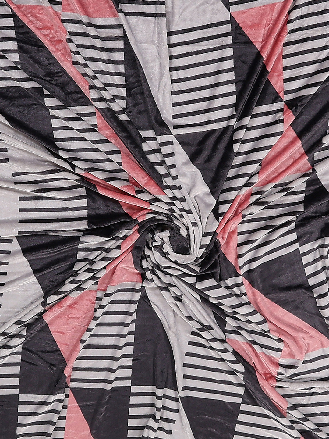 487 GSM 100% Polyester Double Bed 1 Bedsheet, 2 Pillow Cover & 2 Cushion Case (Pristine 4 Pcs Set)