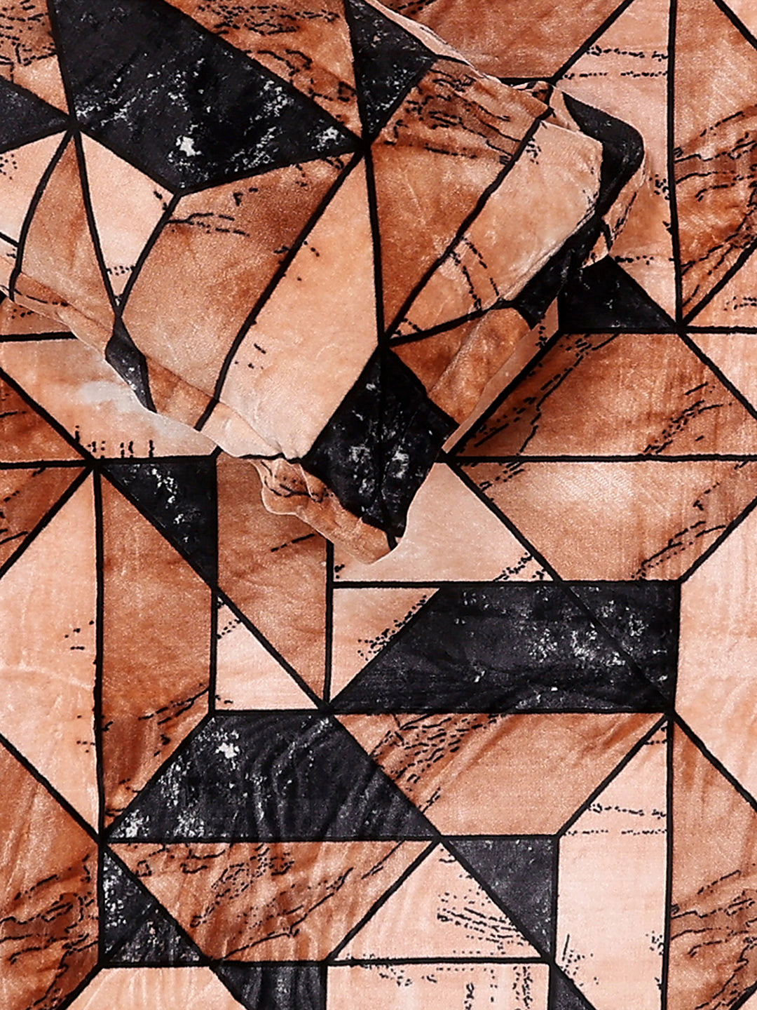 371 GSM 100% Polyester King Bed 1 Bedsheet with 2 Pillow Cover (Rubina King)