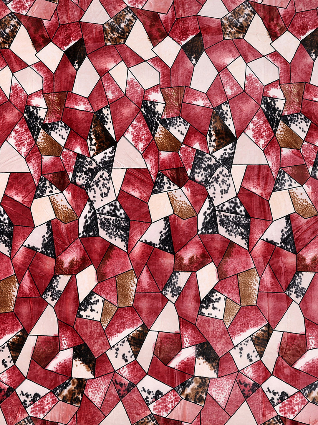 371 GSM 100% Polyester King Bed 1 Bedsheet with 2 Pillow Cover (Rubina King)