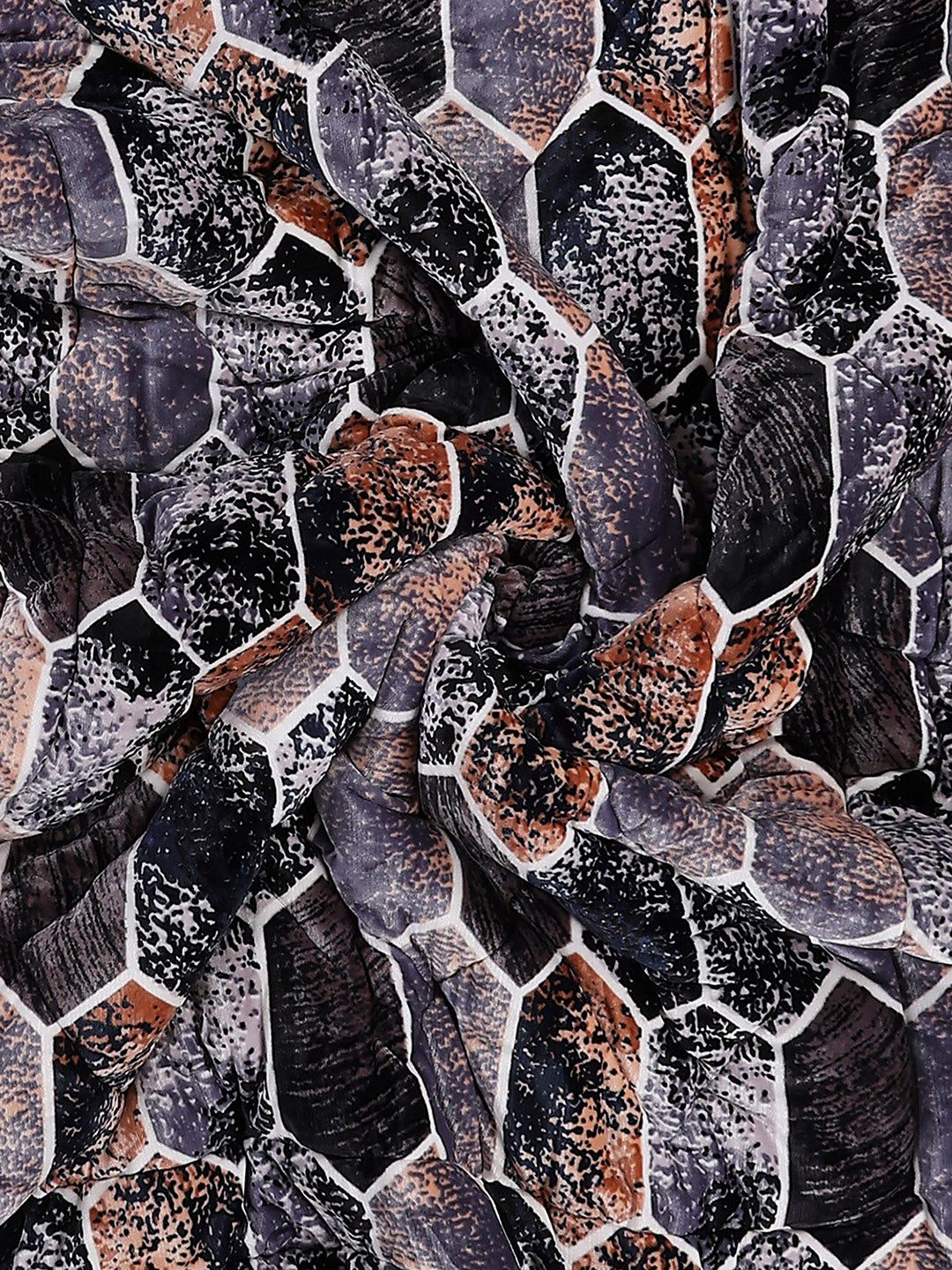 Printed Single Bed 300 GSM Comforter for Mild Winter (Dixie), Weight 725 gm