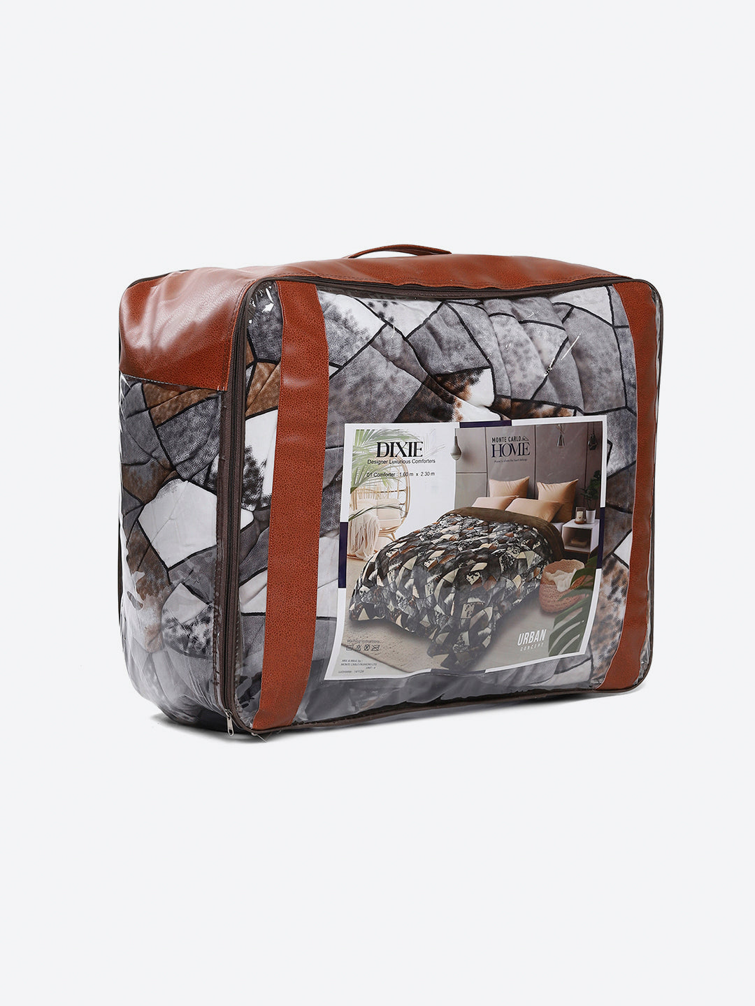 Printed Single Bed 300 GSM Comforter for Mild Winter (Dixie), Weight 725 gm