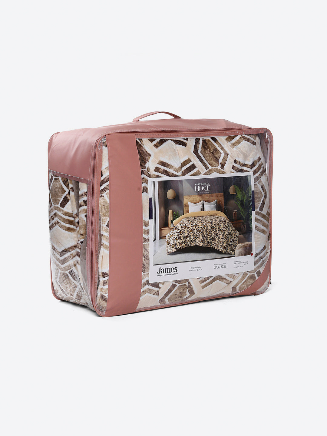 Printed Single Bed 992 GSM Comforter for Winter - (James)