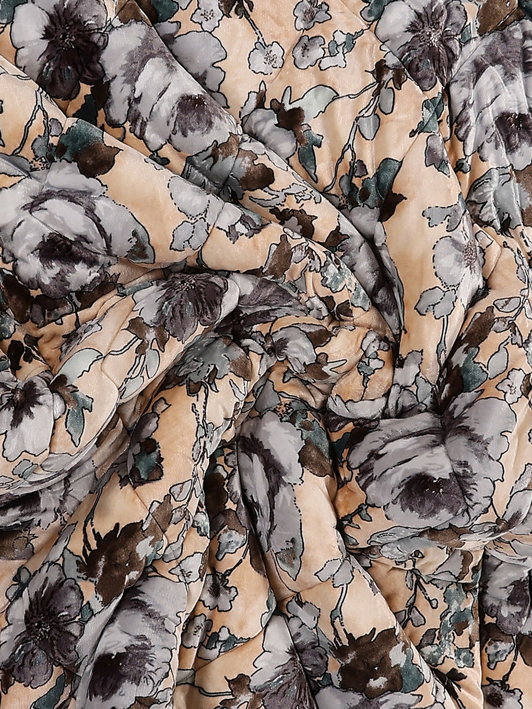 Printed Single Bed 233 GSM Comforter for Mild Winter (James), Weight 715 gm