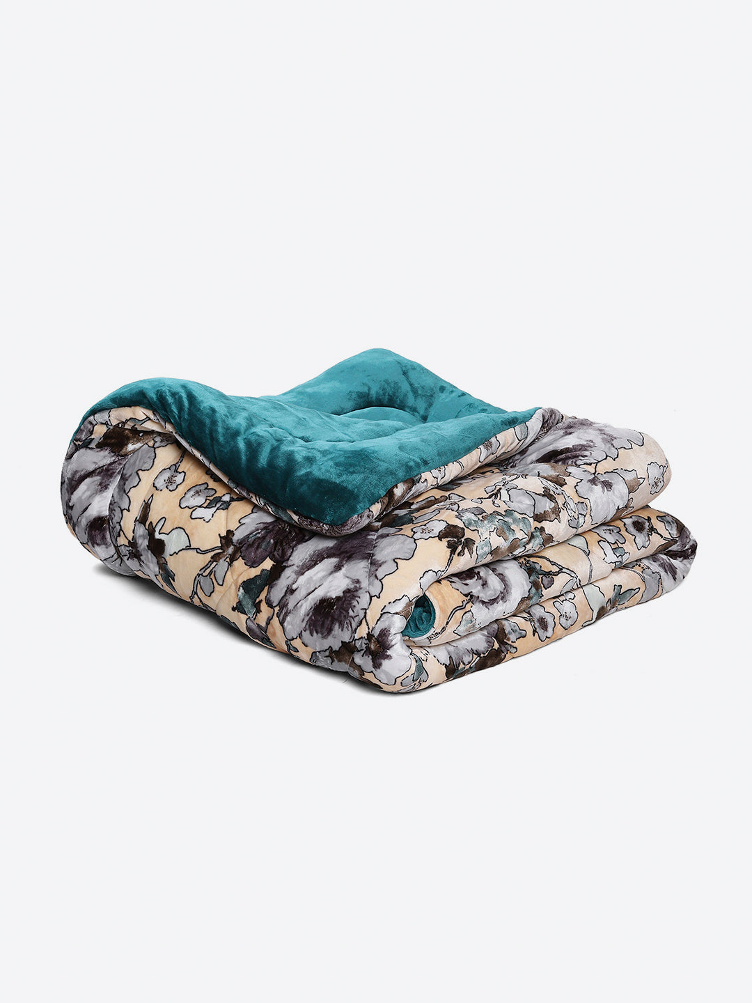 Printed Single Bed 233 GSM Comforter for Mild Winter (James), Weight 715 gm