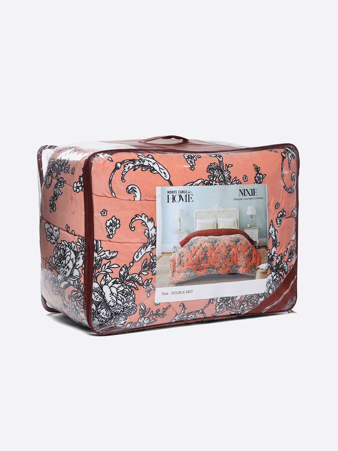 Printed Double Bed 210 GSM Comforter for Mild Winter (Nixie), Weight 729 gm