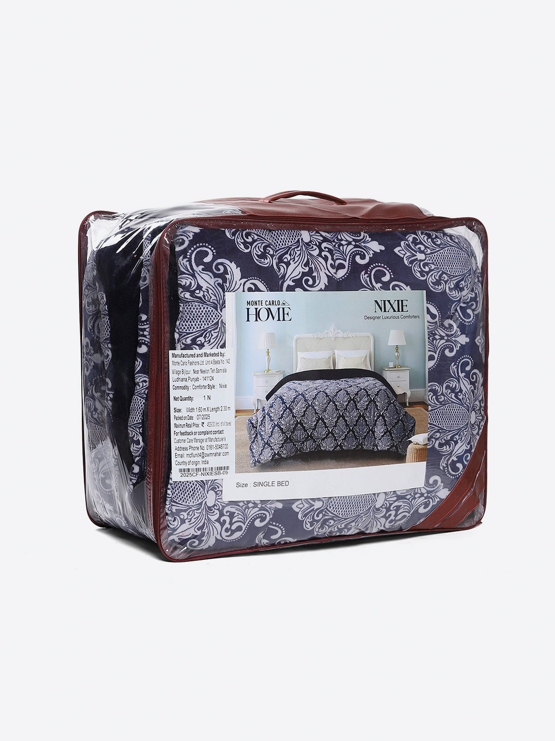 Printed Single Bed 210 GSM Comforter for Mild Winter (Nixie), Weight 660 gm