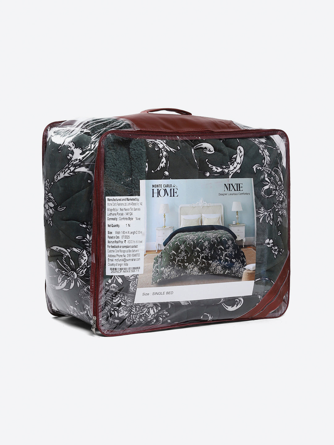 Printed Single Bed 210 GSM Comforter for Mild Winter (Nixie), Weight 660 gm