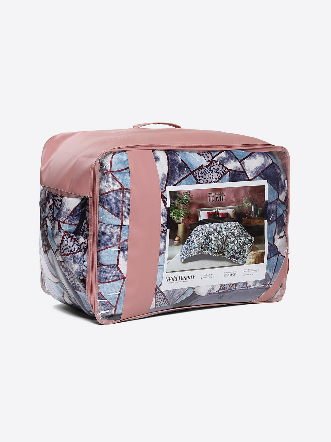 Printed Double Bed 233 GSM Comforter for Mild Winter (Beauty), Weight 855 gm