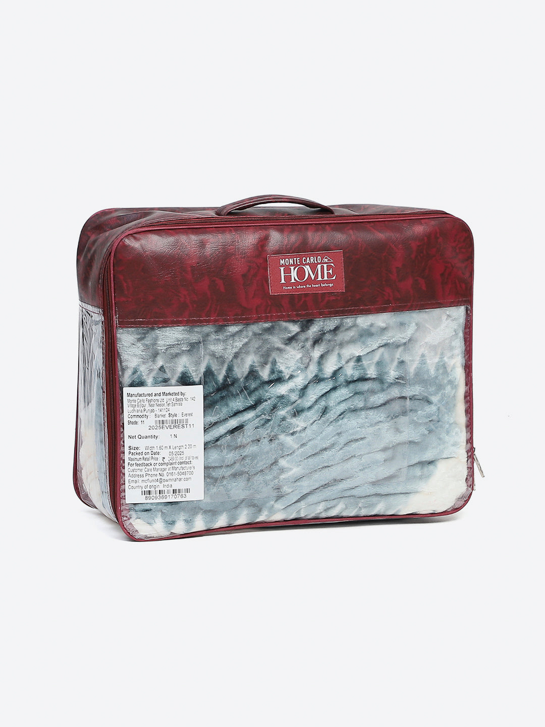 Printed Single Bed Reversible Blanket 2 Ply, 597 GSM, 2.1 kg (Everest)