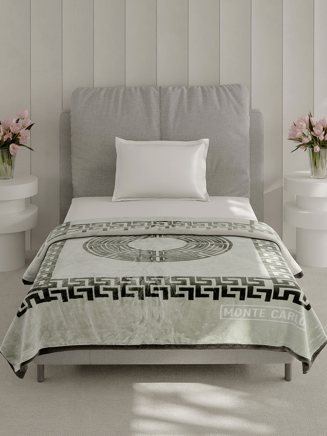 Printed Single Bed 1 Ply, 625 GSM Super Soft Mink Blanket for Mild Winter - (Impact Plus)