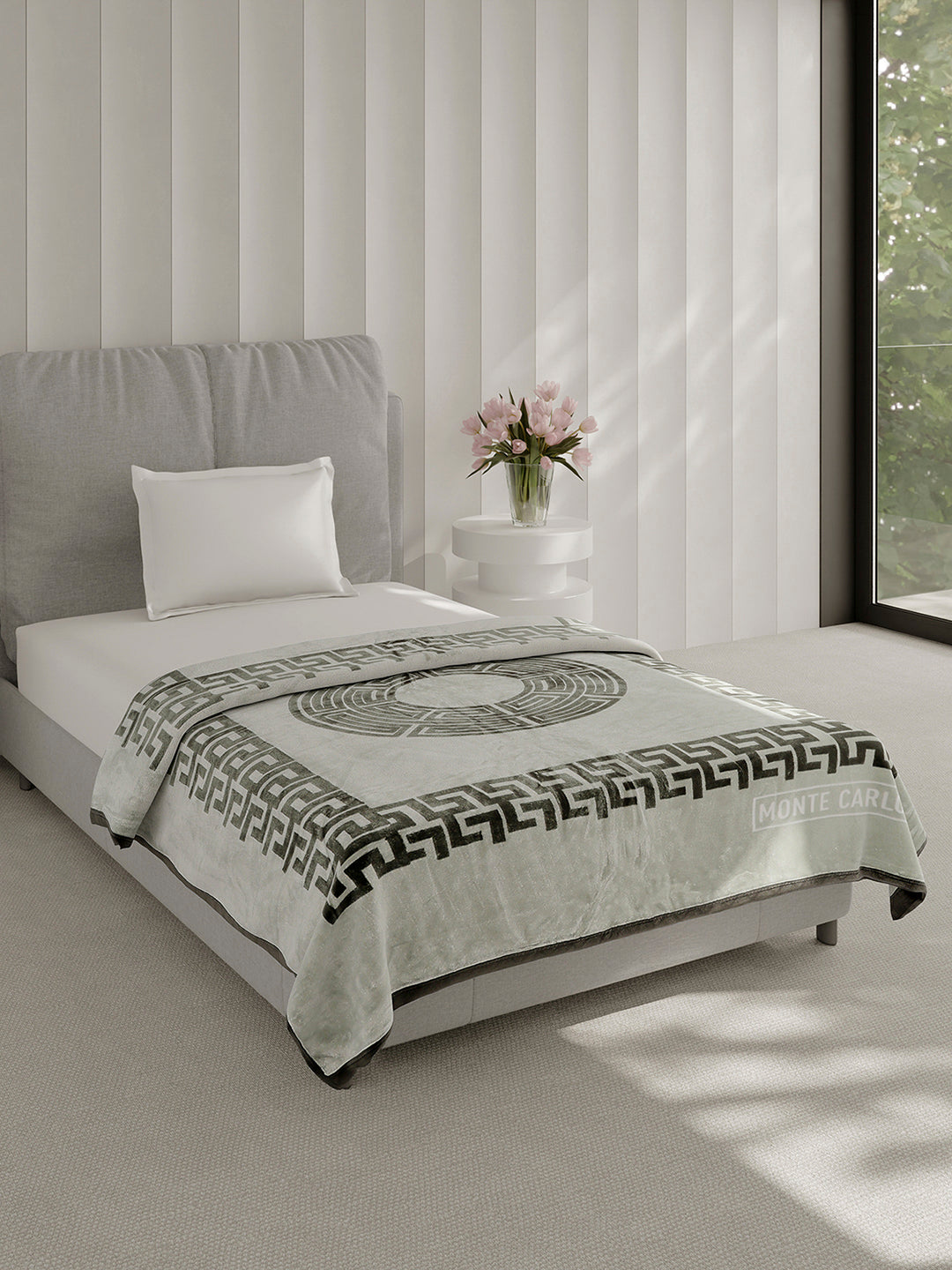 Printed Single Bed 1 Ply, 625 GSM Super Soft Mink Blanket for Mild Winter - (Impact Plus)