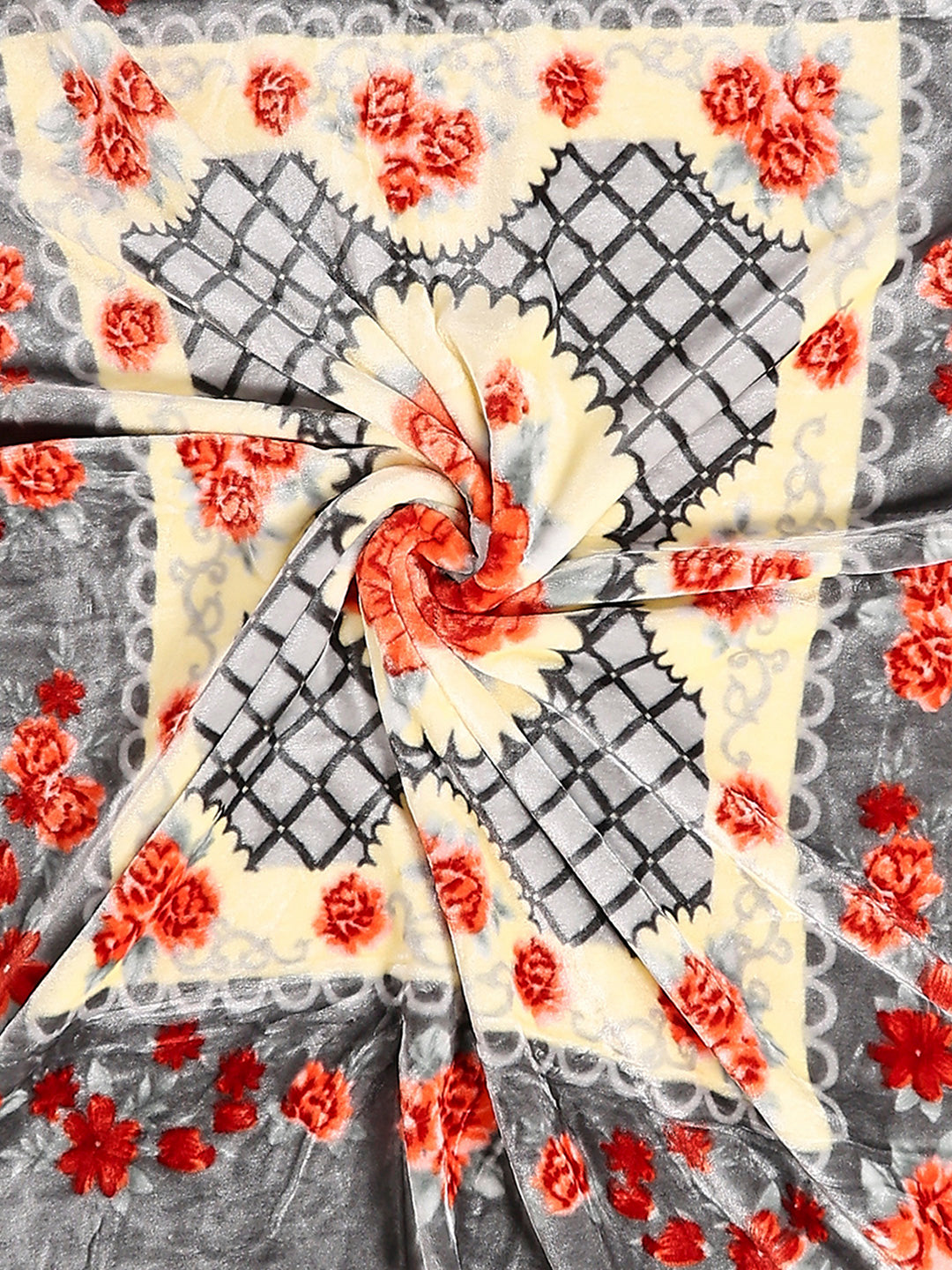 Printed Single Bed 1 Ply, 625 GSM Super Soft Mink Blanket for Mild Winter - (Impact Plus)