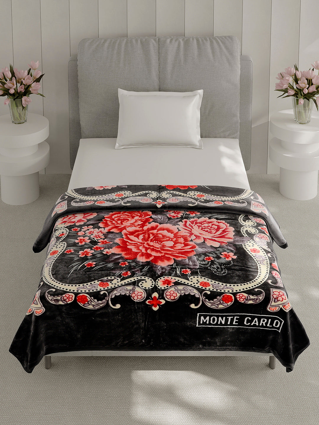 Printed Single Bed 1 Ply, 625 GSM Super Soft Mink Blanket for Mild Winter - (Impact Plus)