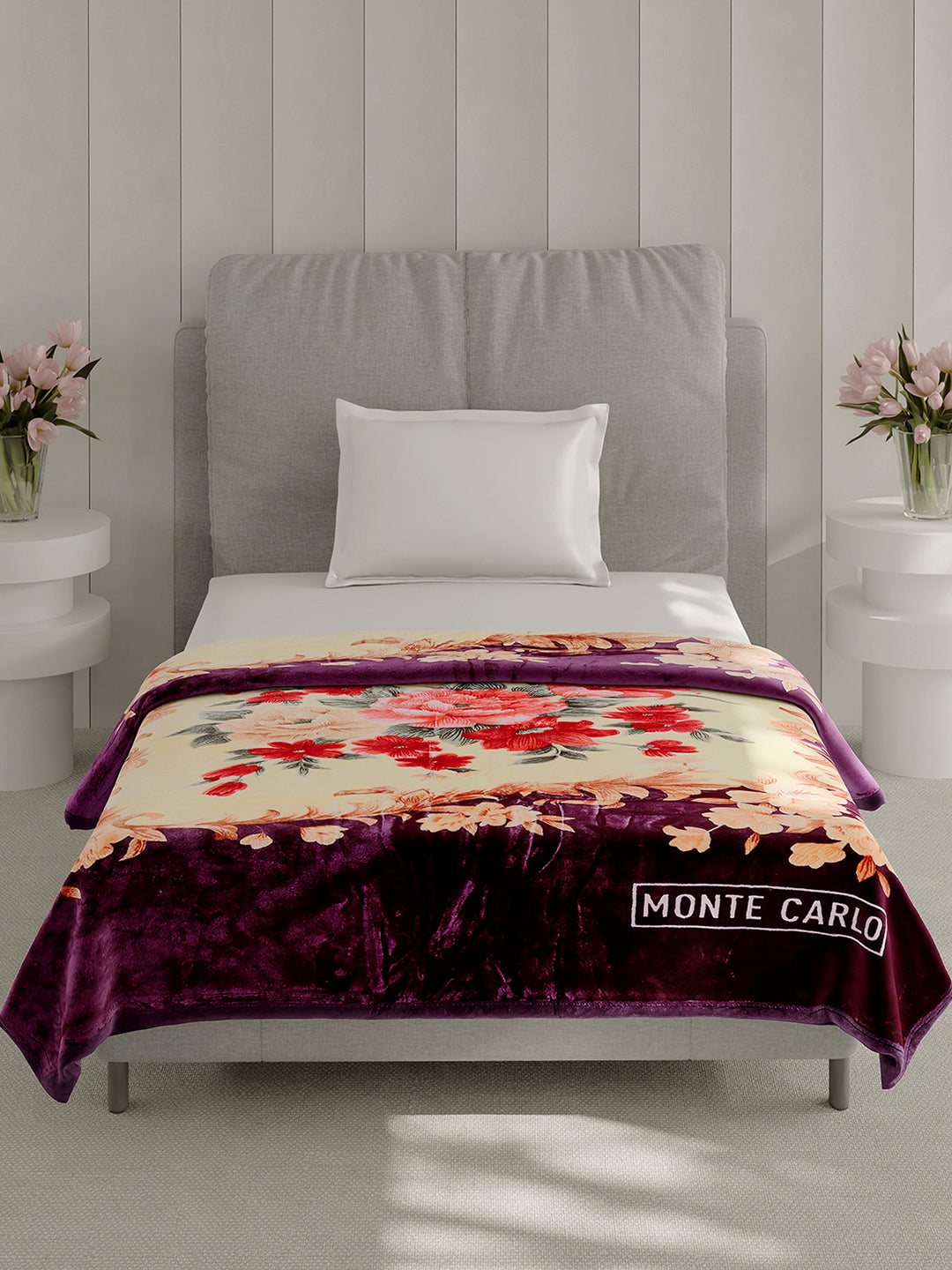 Printed Single Bed 1 Ply, 625 GSM Super Soft Mink Blanket for Mild Winter - (Impact Plus)