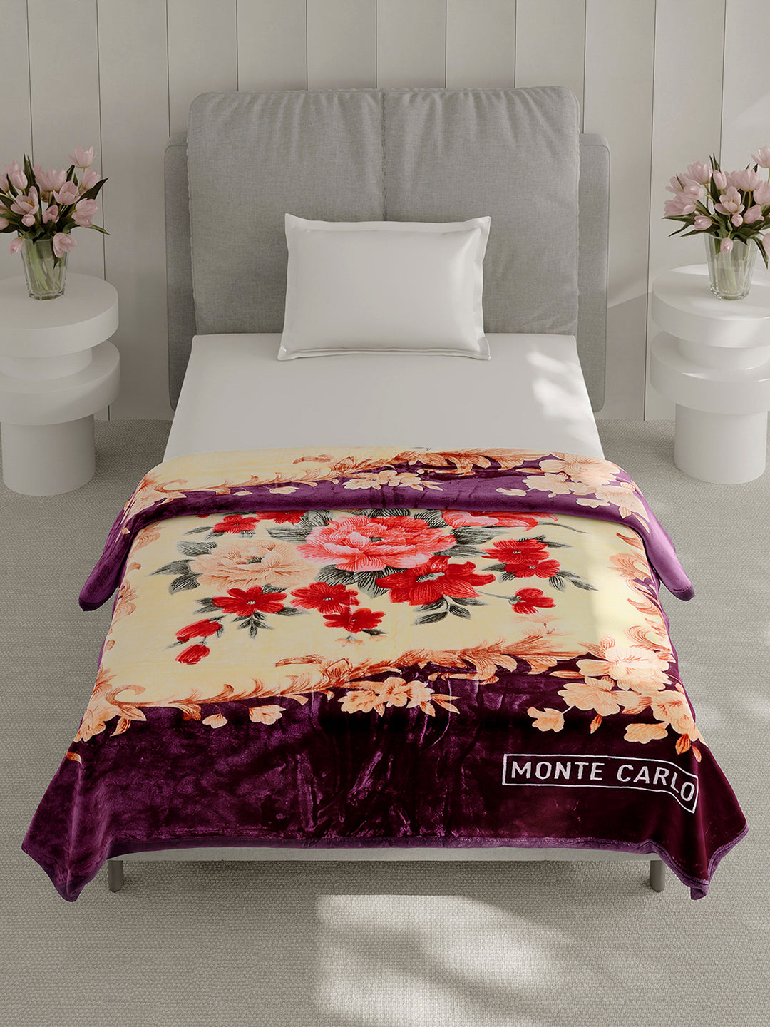 Printed Single Bed 1 Ply, 625 GSM Super Soft Mink Blanket for Mild Winter - (Impact Plus)