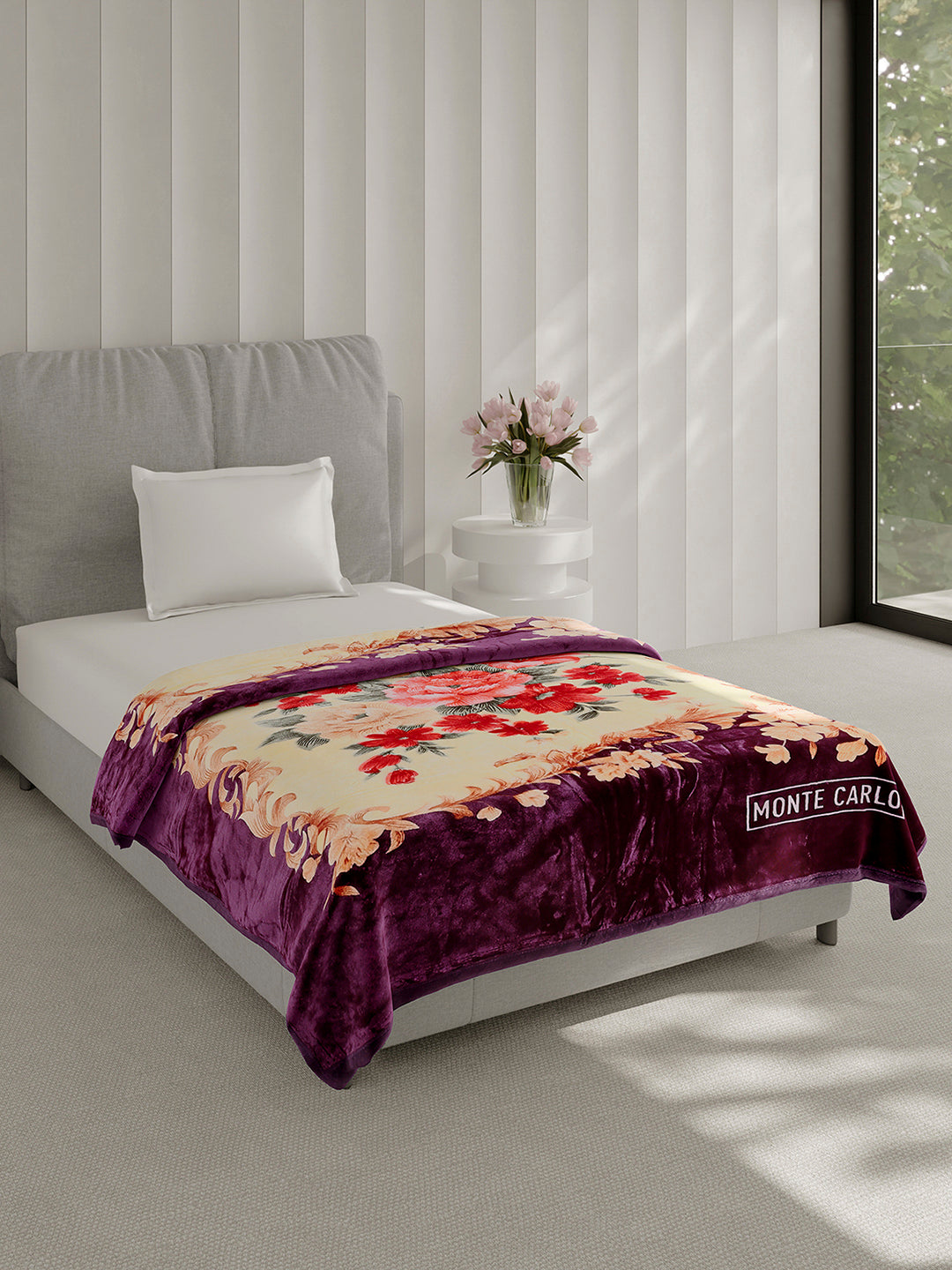 Printed Single Bed 1 Ply, 625 GSM Super Soft Mink Blanket for Mild Winter - (Impact Plus)