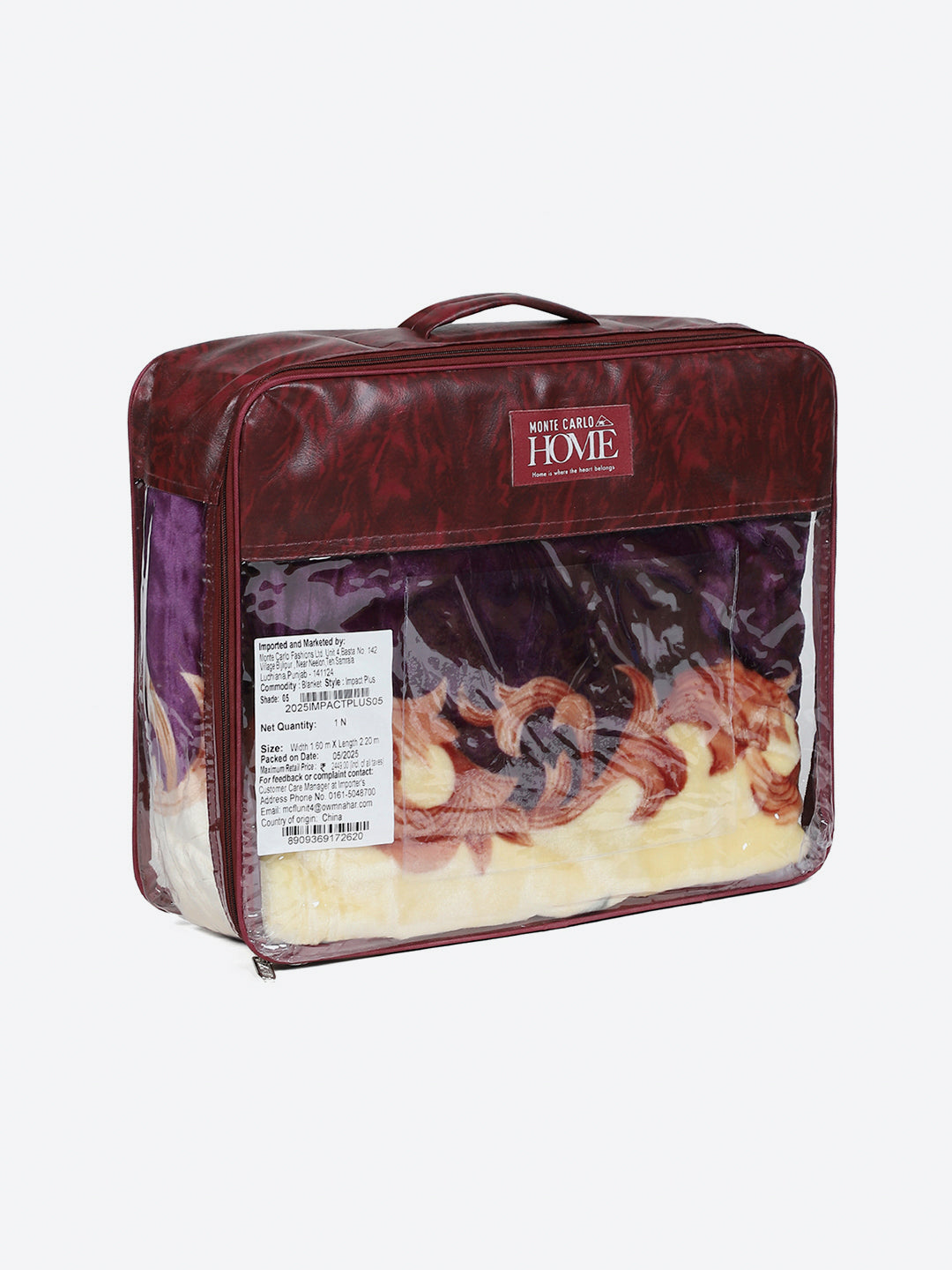 Printed Single Bed 1 Ply, 625 GSM Super Soft Mink Blanket for Mild Winter - (Impact Plus)