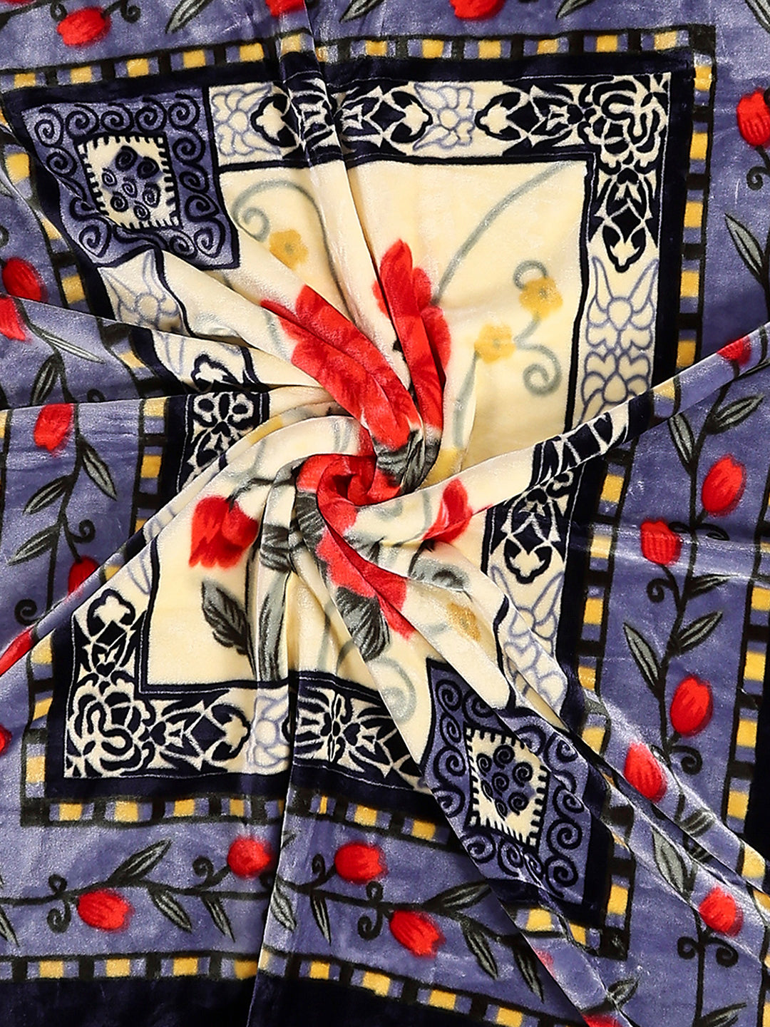 Printed Single Bed 1 Ply, 625 GSM Super Soft Mink Blanket for Mild Winter - (Impact Plus)