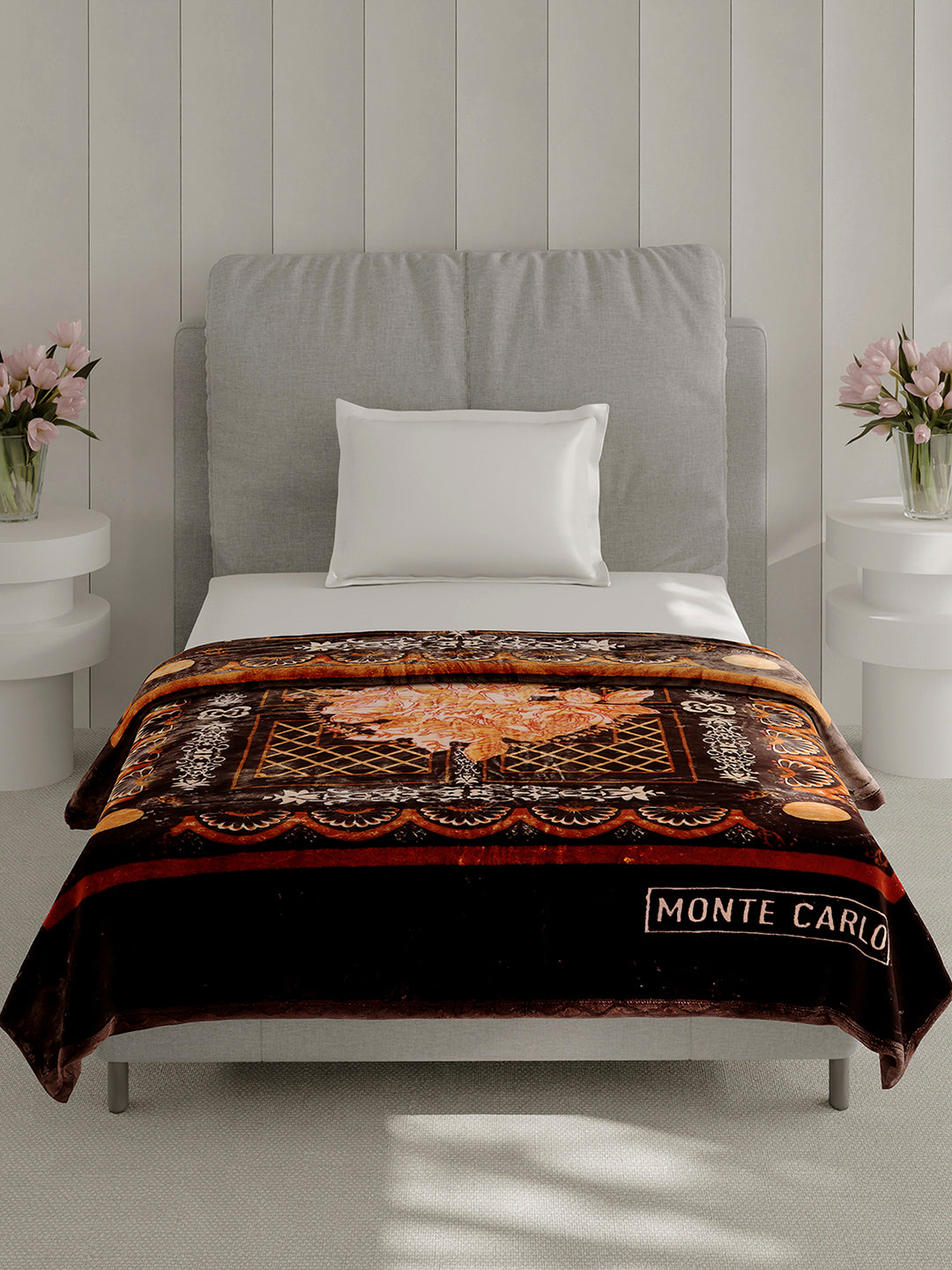 Printed Single Bed 1 Ply, 625 GSM Super Soft Mink Blanket for Mild Winter - (Impact Plus)