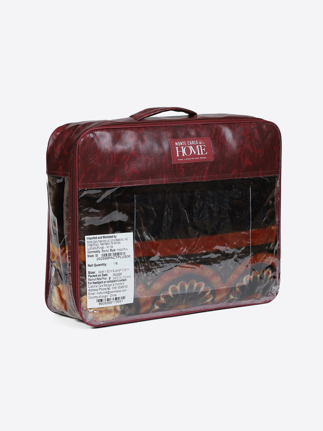 Printed Single Bed 1 Ply, 625 GSM Super Soft Mink Blanket for Mild Winter - (Impact Plus)