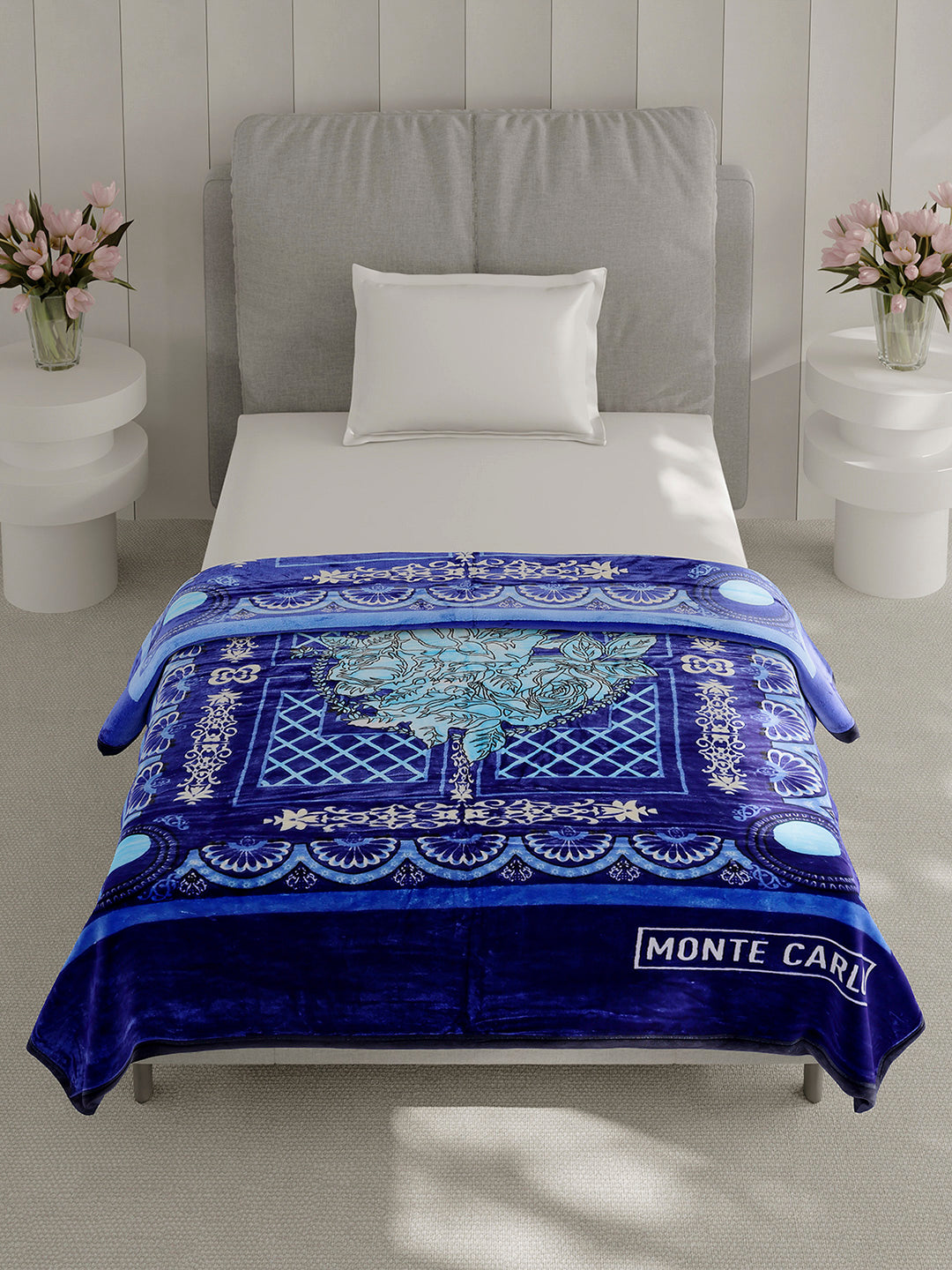 Printed Single Bed 1 Ply Super Soft Blanket for Heavy Winter - (Relation Plus)