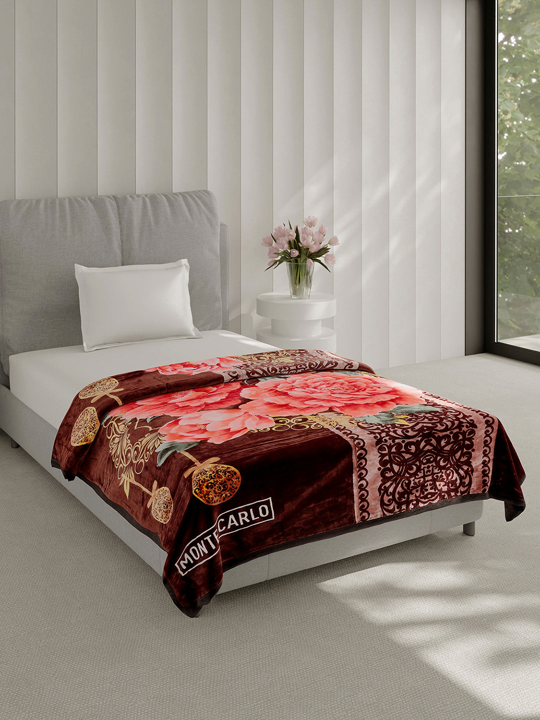 Printed Single Bed 1 Ply Super Soft Blanket for Heavy Winter - (Relation Plus)