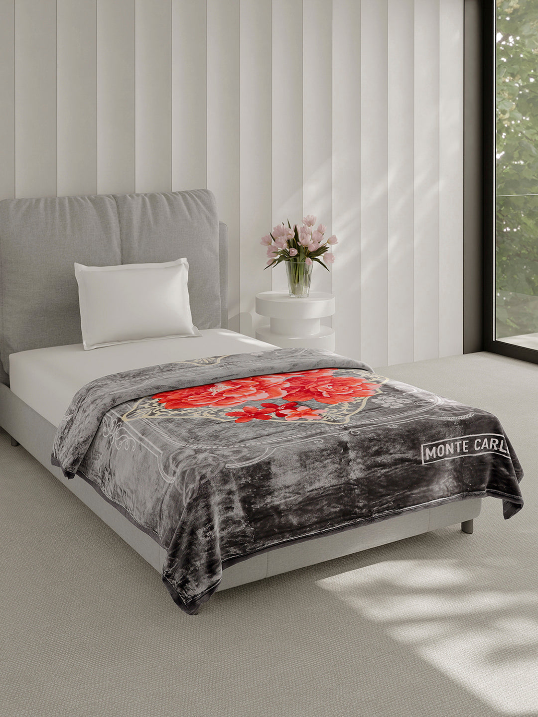 Printed Single Bed 1 Ply Super Soft Blanket for Heavy Winter - (Relation Plus)
