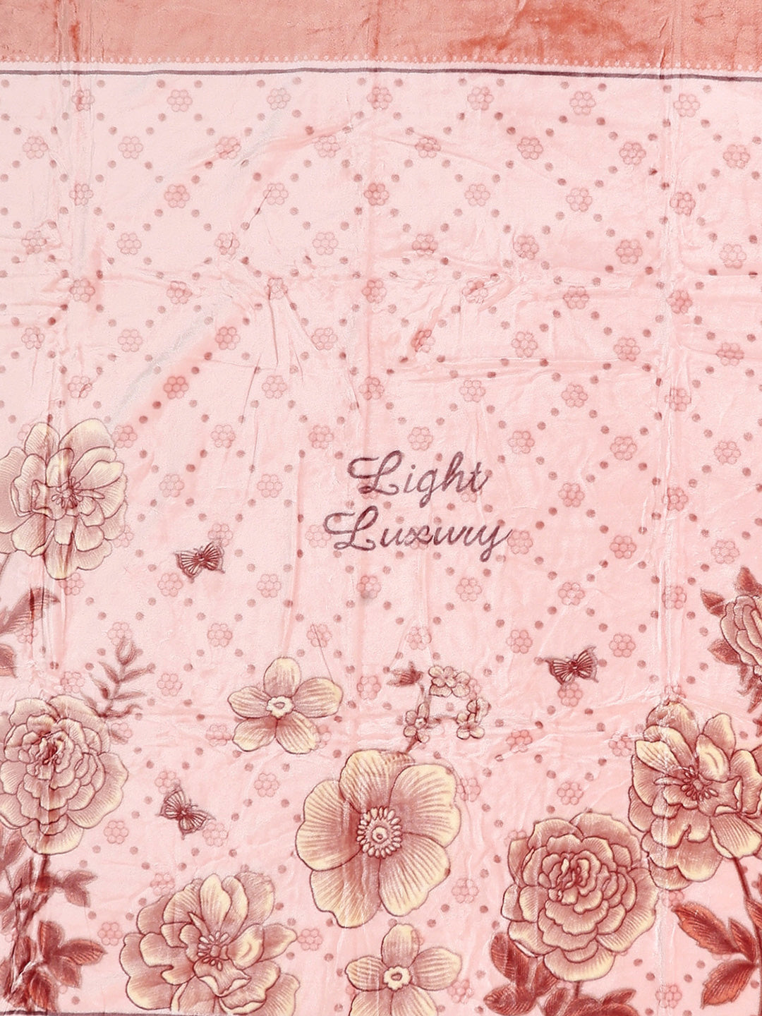 Printed Double Bed 1 Ply, 530 GSM Super Soft Blanket for Mild Winter - (Roman Plus)