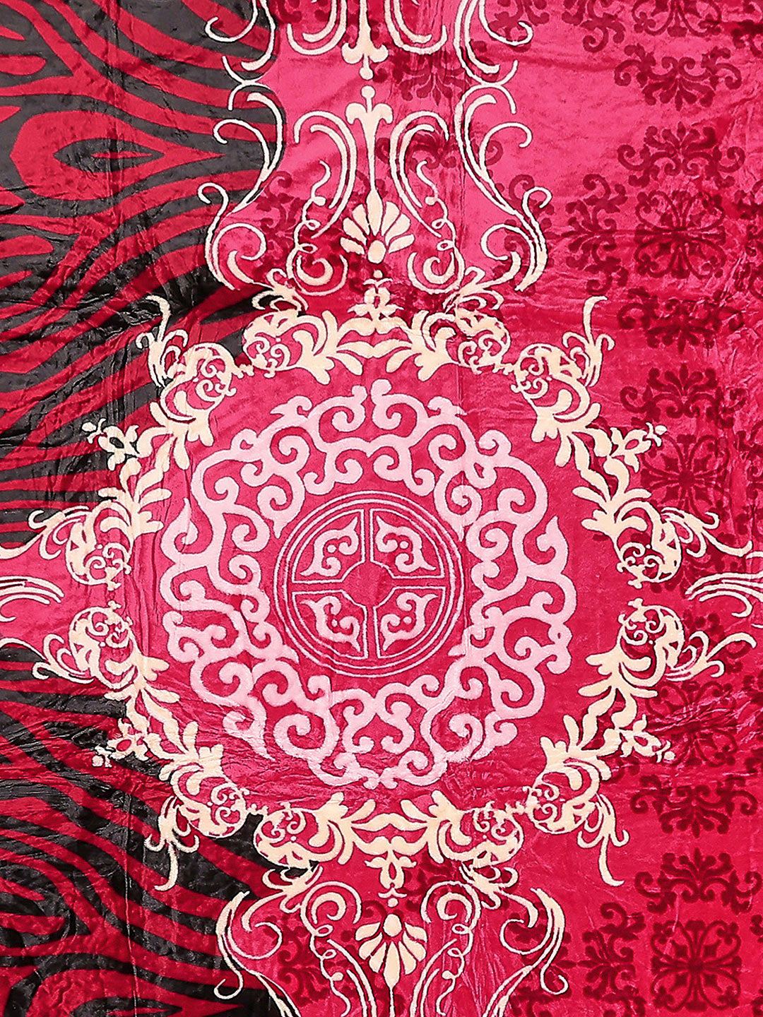 Printed Double Bed Blanket 1 Ply, 550 GSM, 2.8 kg (Roman Plus)