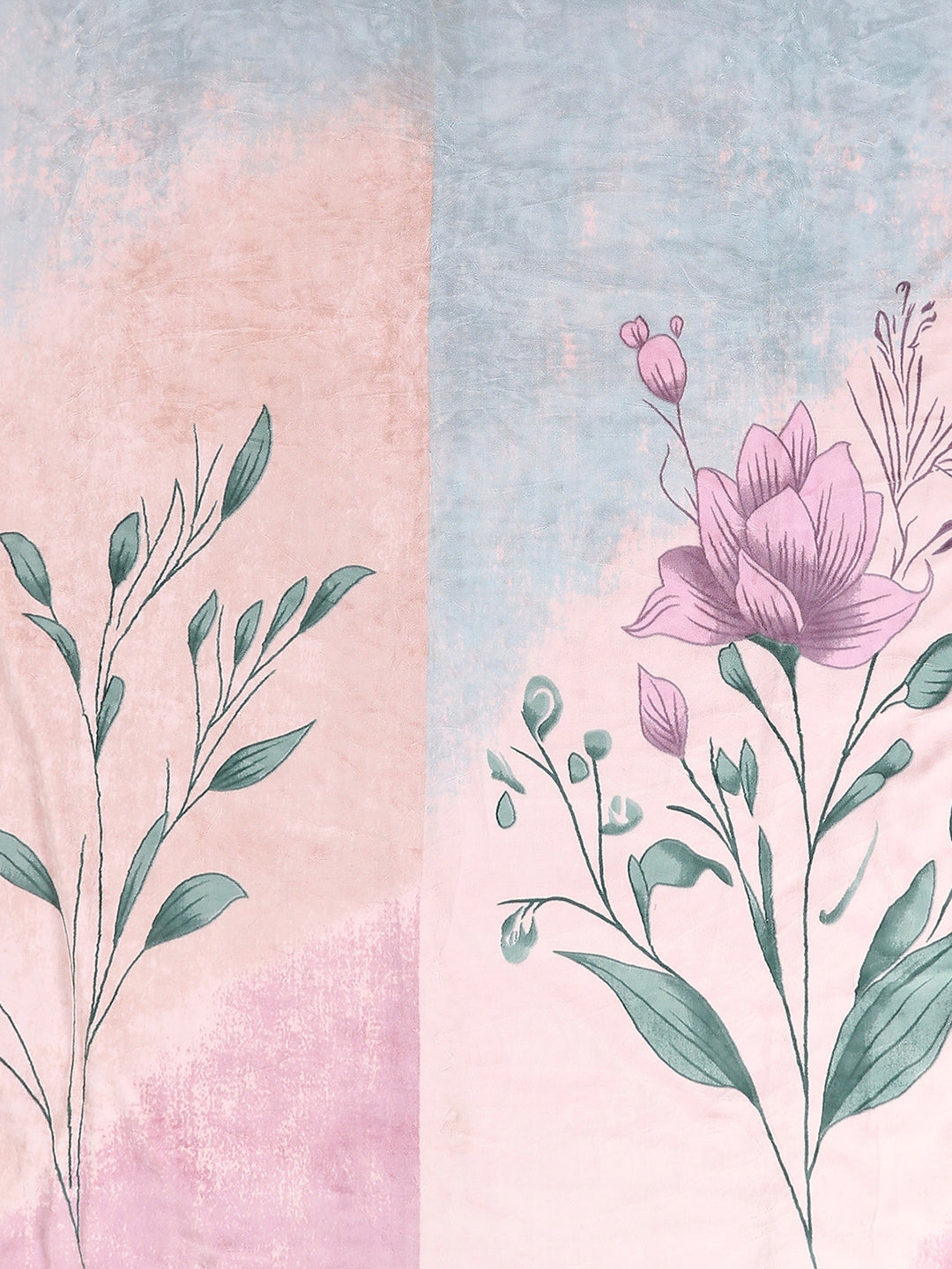 Printed Double Bed 3, 890 GSM Ply Blanket for Heavy Winter - (Rosewood)