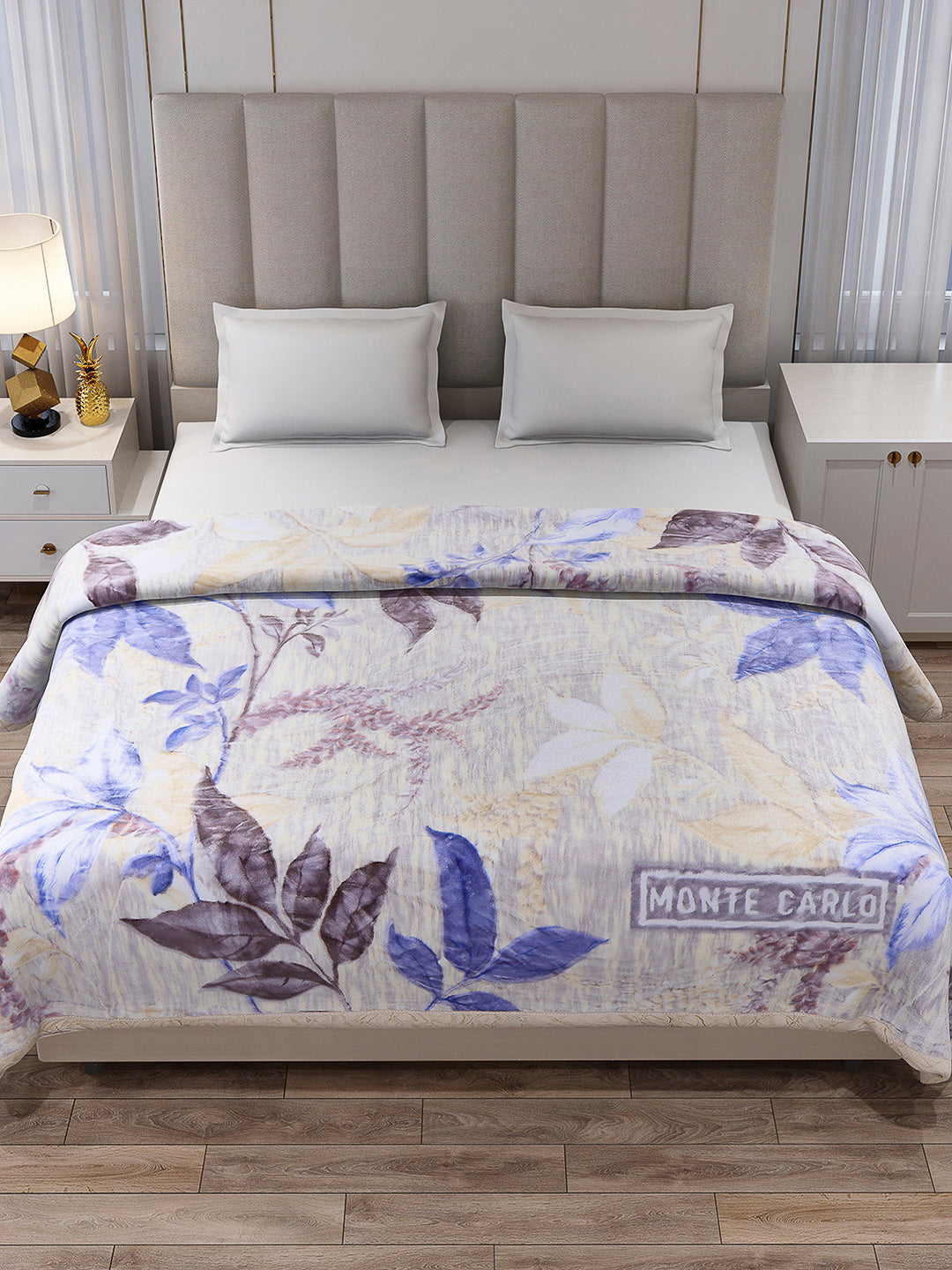 Printed Double Bed Reversible Blanket 2 Ply, 570 GSM, 3 kg (Royalgold Plus)