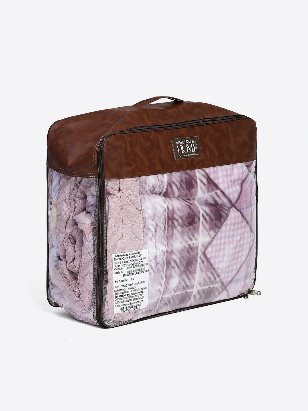 Printed Double Bed Reversible Blanket 2 Ply, 570 GSM, 3 kg (Royalgold Plus)