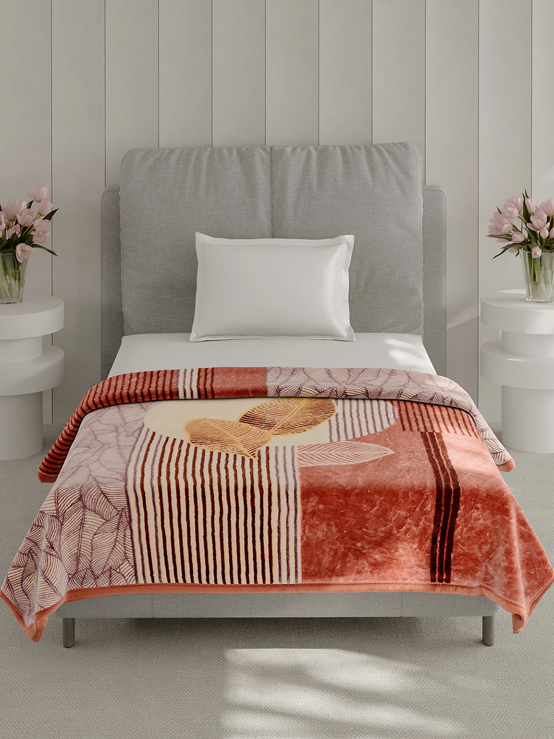 Printed Single Bed 1 Ply Blanket for Heavy Winter - (Soulmate)