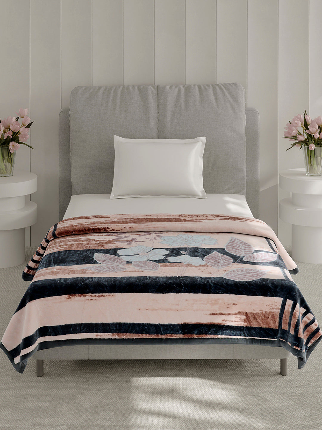 Printed Single Bed 1 Ply Blanket for Heavy Winter - (Soulmate)