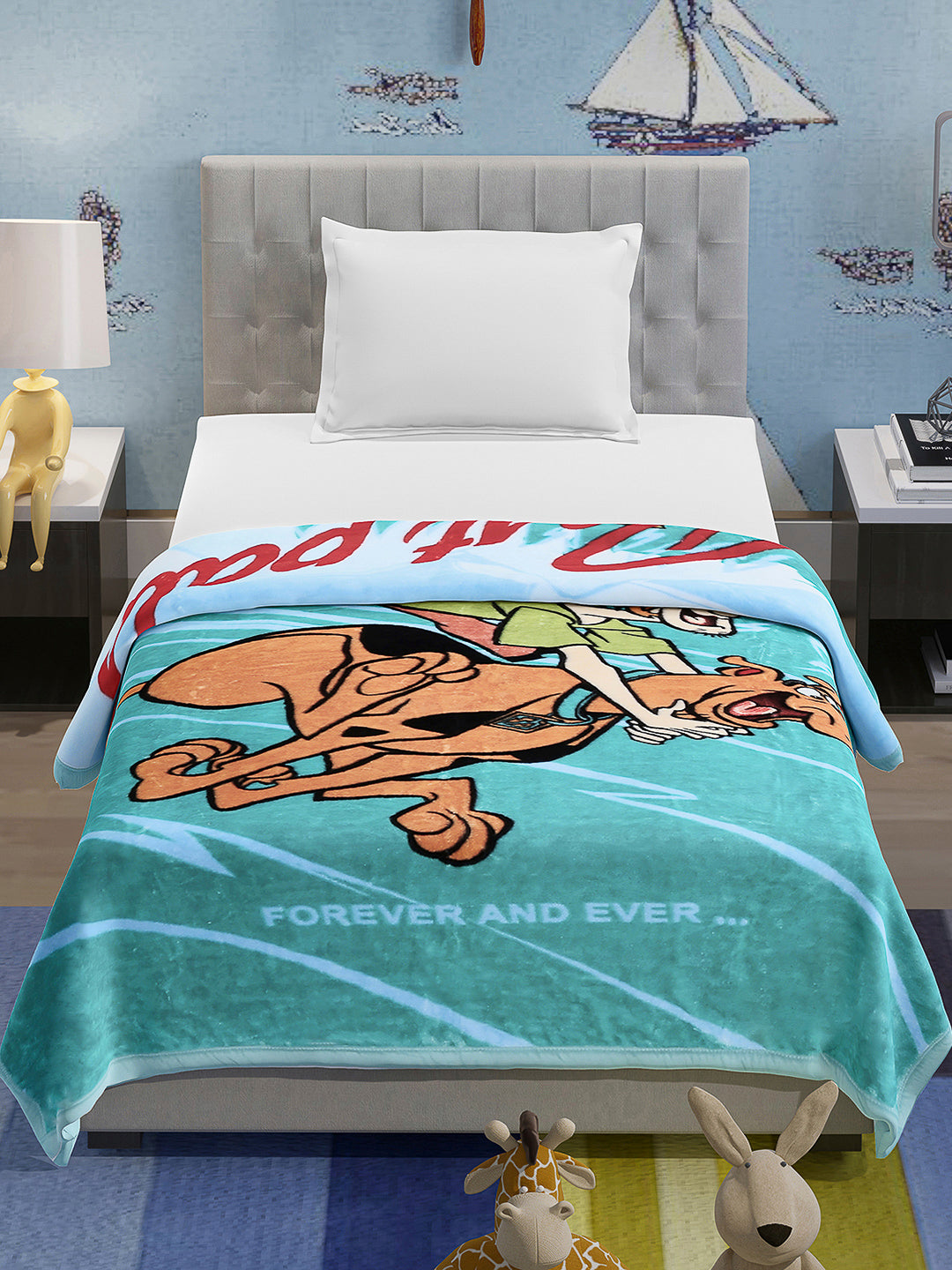 Printed Baby Blanket 1 Ply, 576 GSM, 1.9 kg (Super Hero)