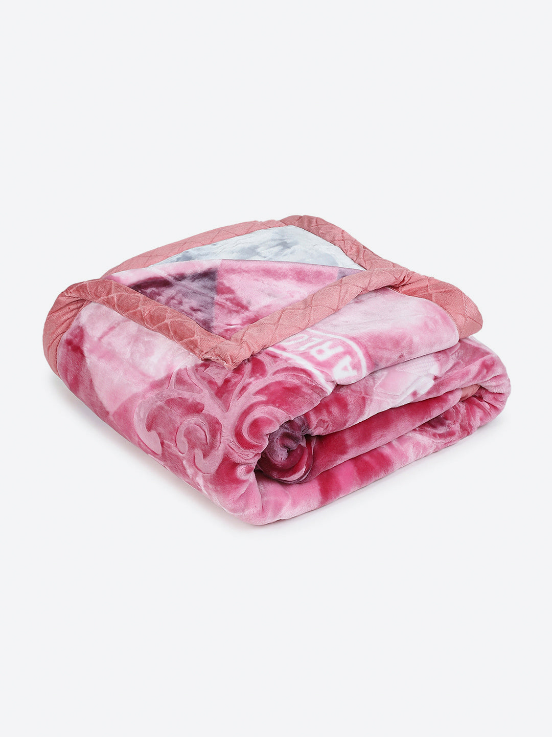 Printed Double Bed 2 Ply, 909 GSM Embossed Blanket for Heavy Winter - (Vista Plus)