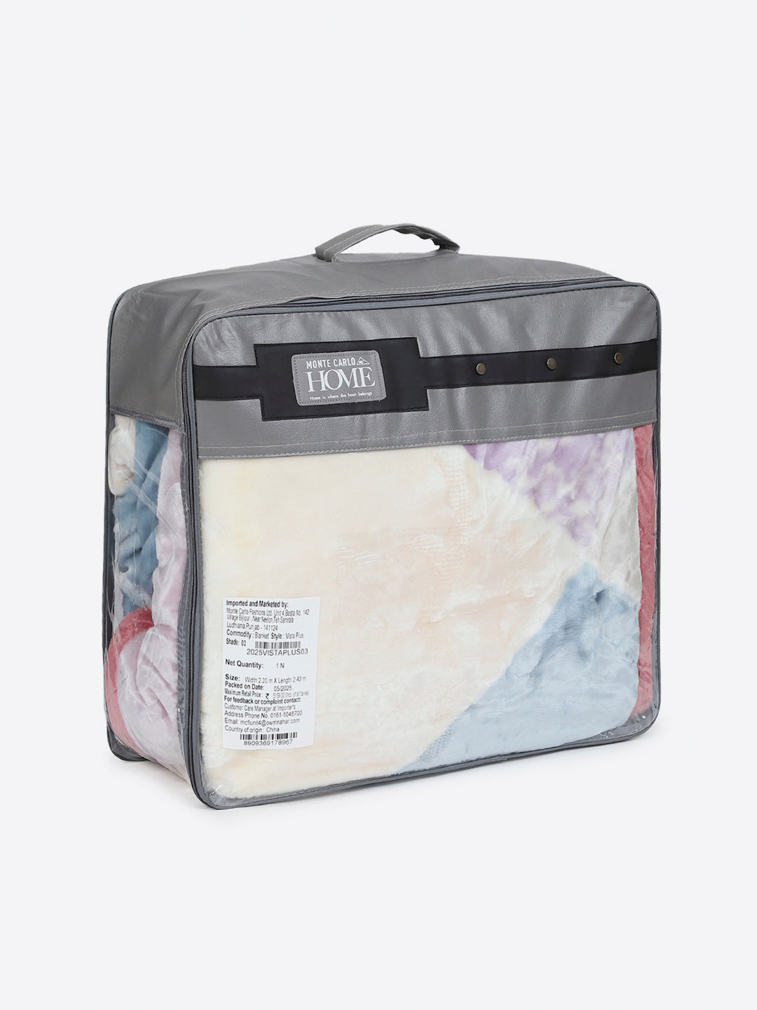 Printed Double Bed 2 Ply, 909 GSM Embossed Blanket for Heavy Winter - (Vista Plus)