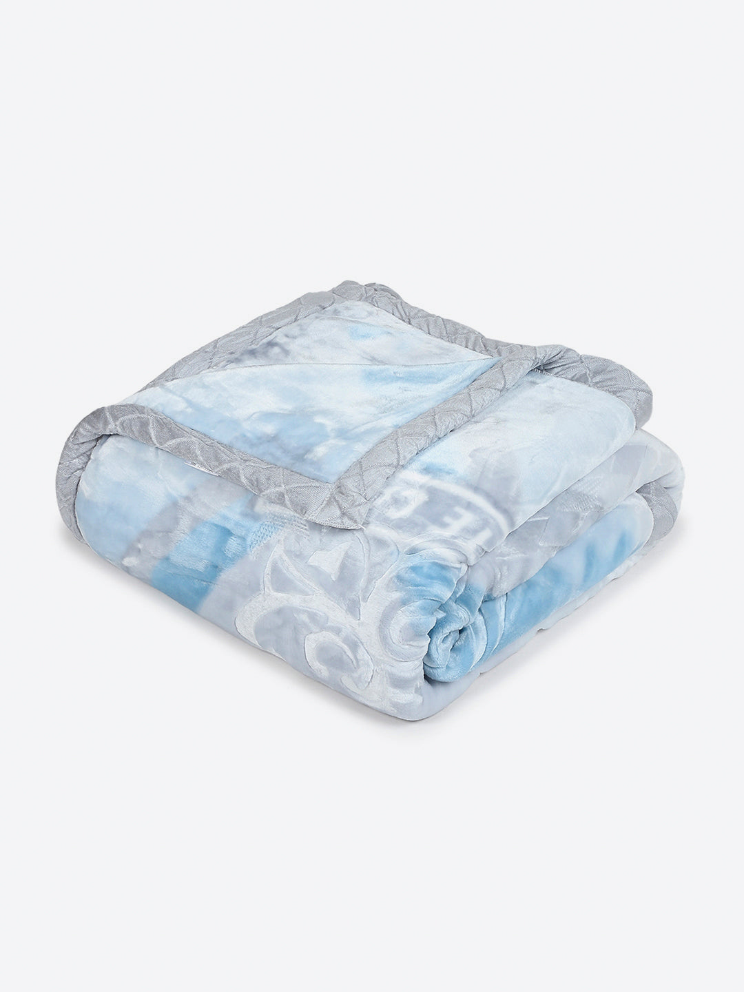 Printed Double Bed 2 Ply, 909 GSM Embossed Blanket for Heavy Winter - (Vista Plus)
