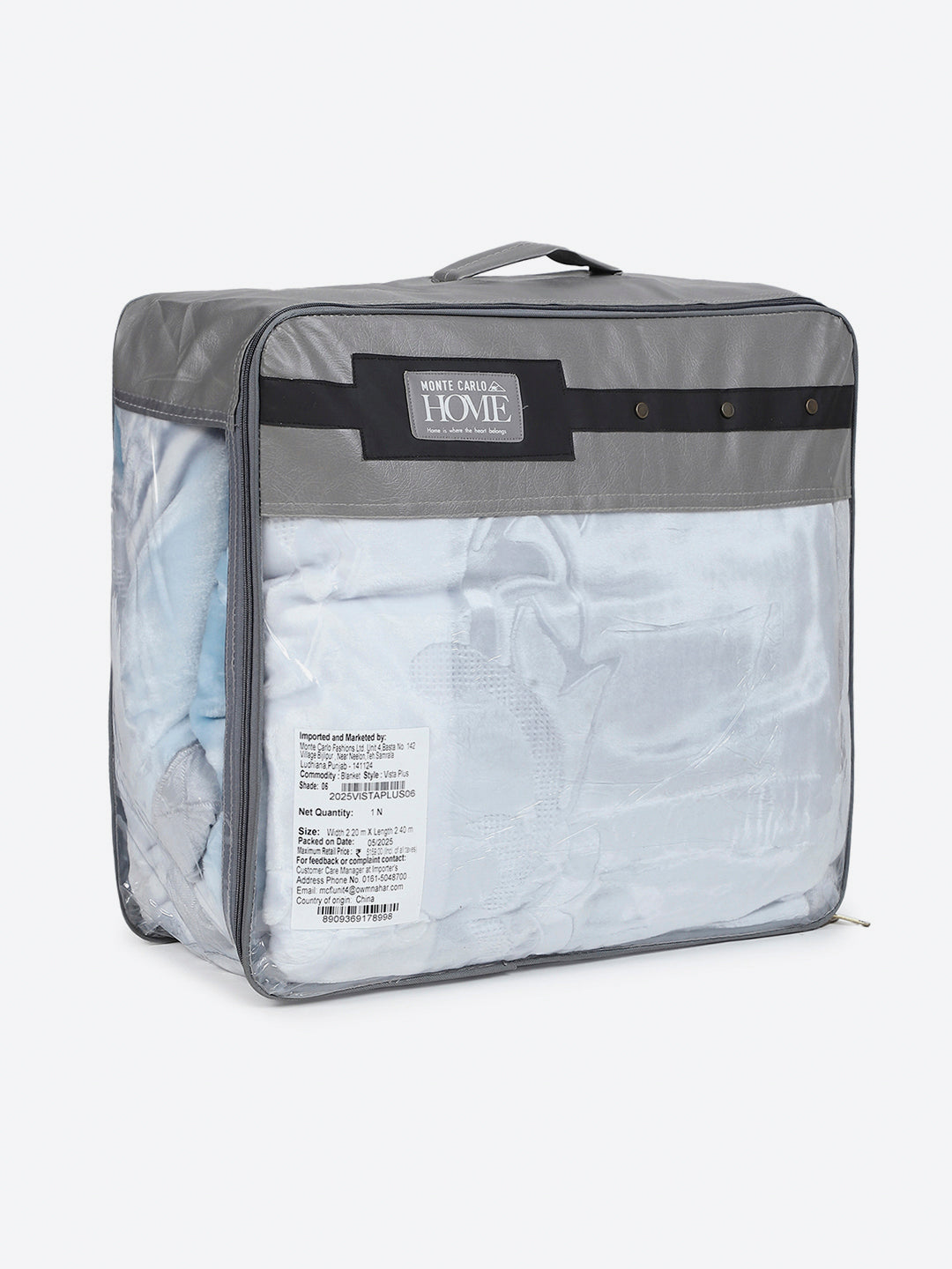 Printed Double Bed 2 Ply, 909 GSM Embossed Blanket for Heavy Winter - (Vista Plus)