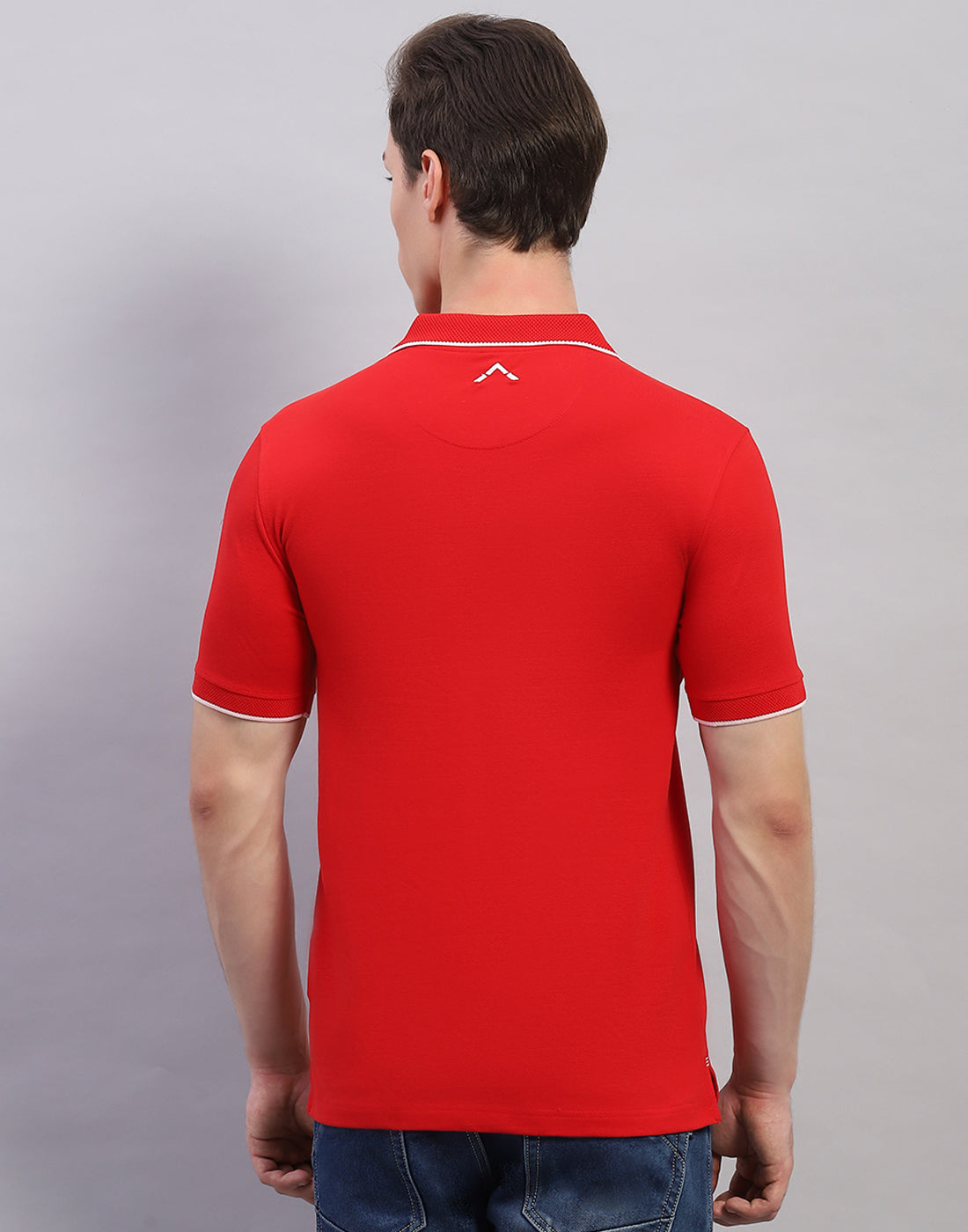 Rock.it Men Red Solid Polo Collar Half Sleeve T-Shirt