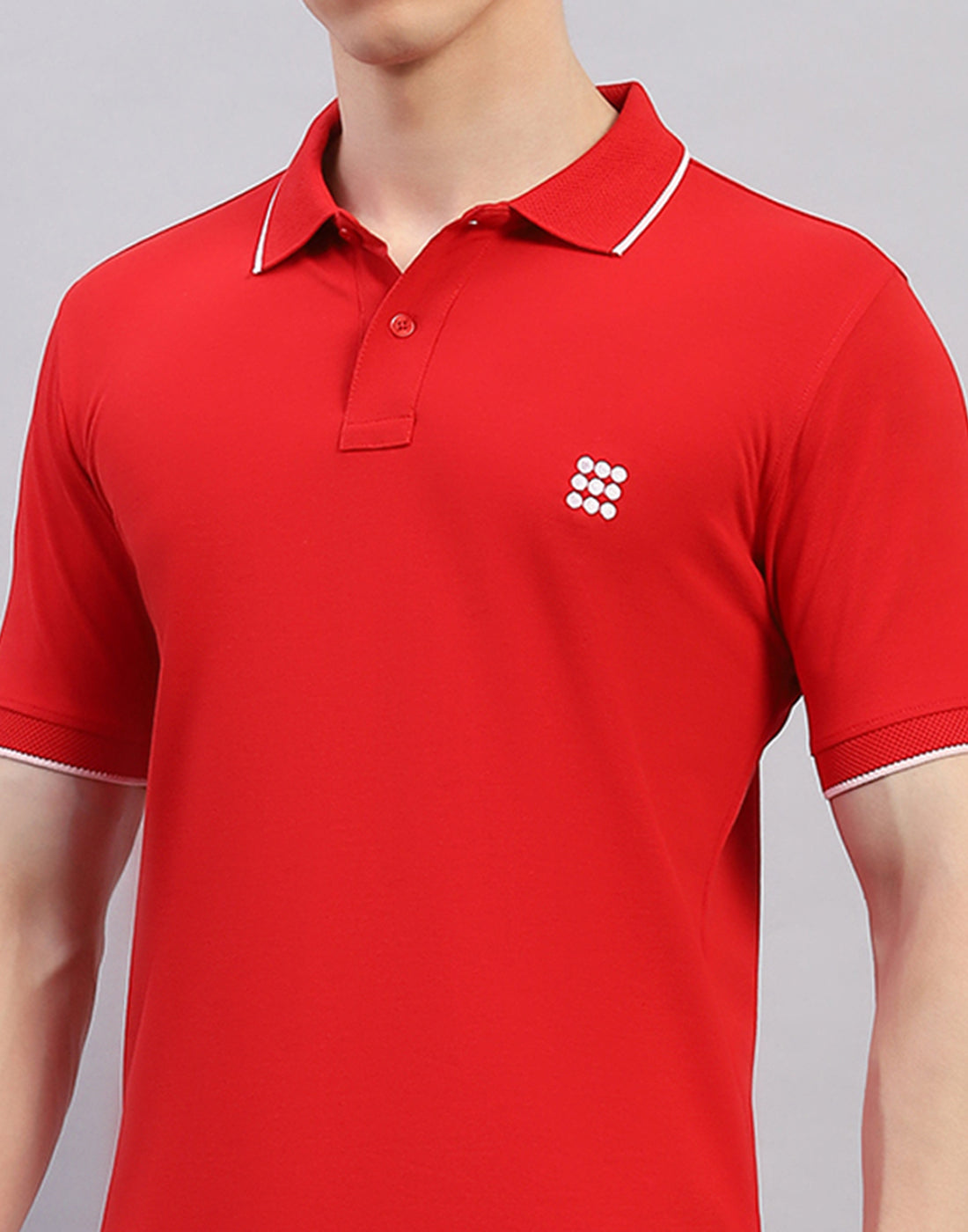 Rock.it Men Red Solid Polo Collar Half Sleeve T-Shirt