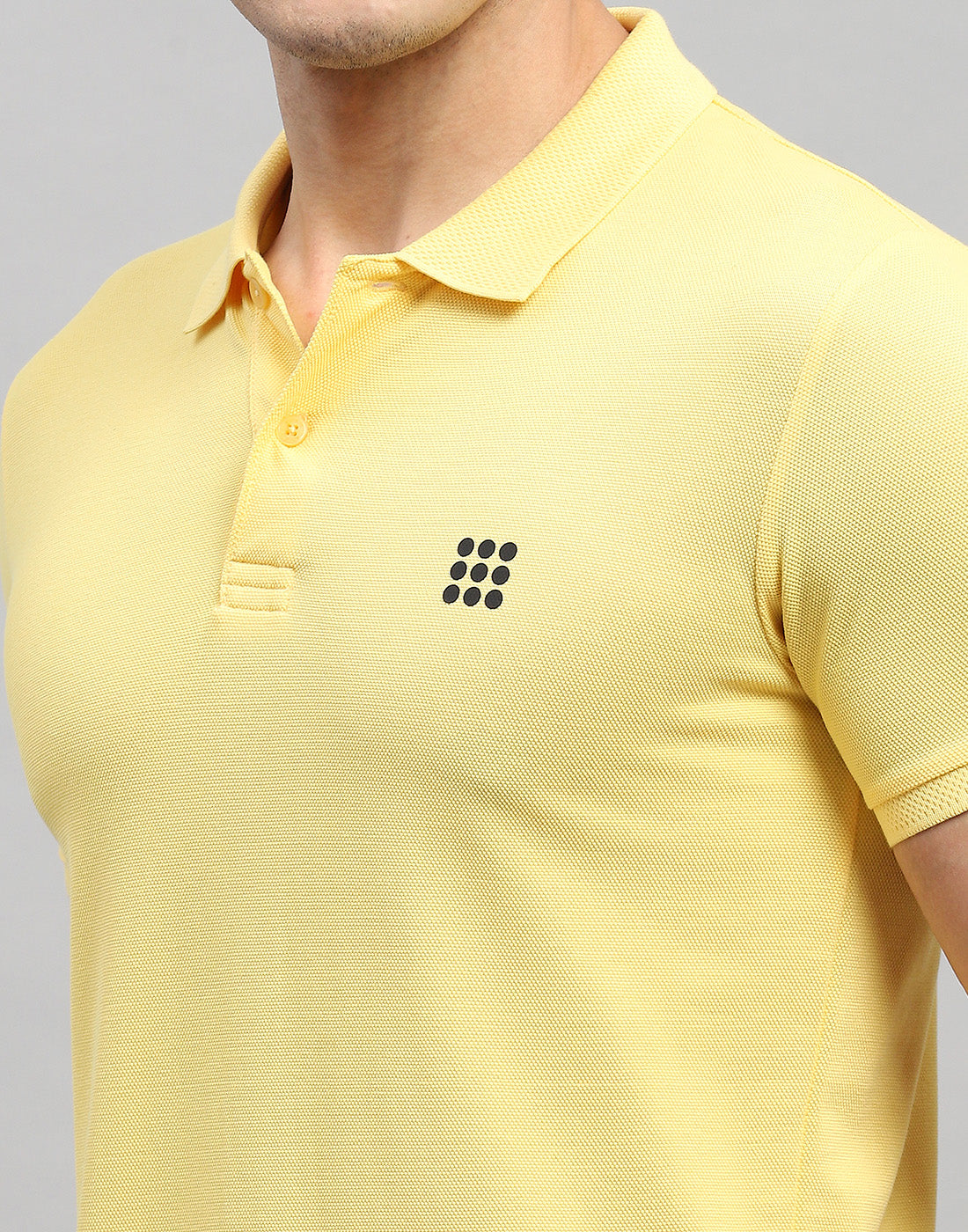 Rock.it Men Yellow Solid Polo Collar Half Sleeve T-Shirt