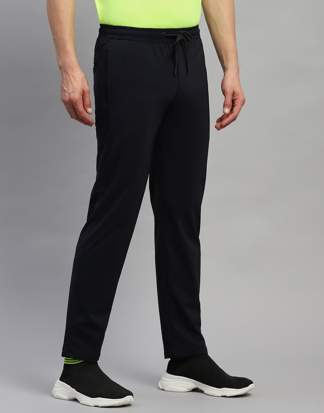 Rock.it Men Navy Blue Solid Regular Fit Lower