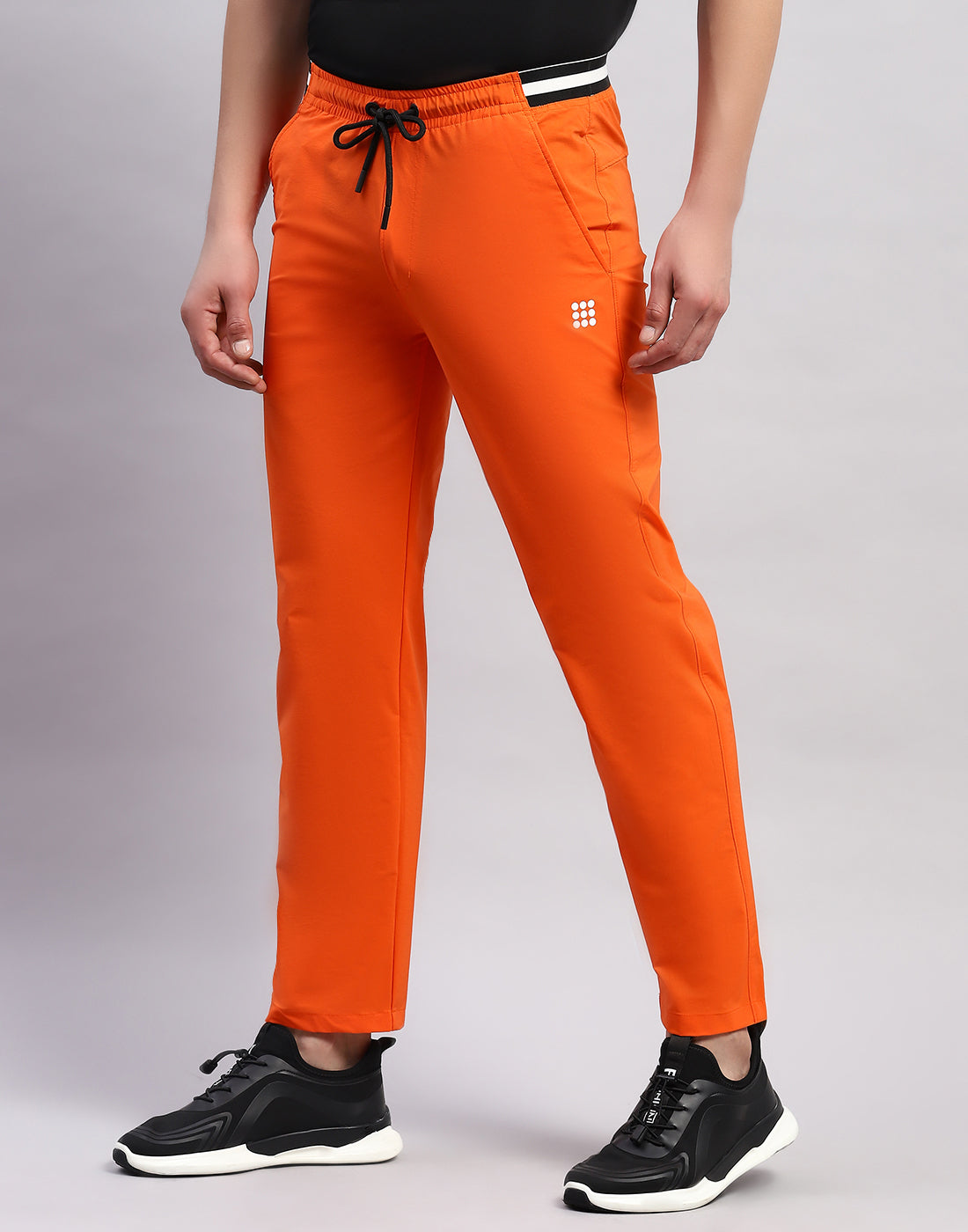 Rock.it Men Orange Printed Smart Fit Lower