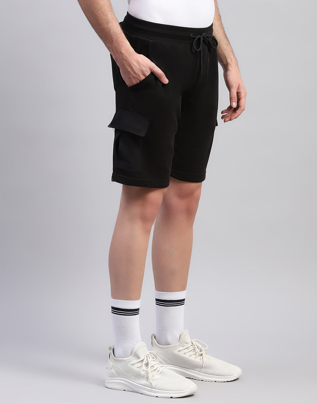 Rock.it Men Black Solid Regular Fit Short