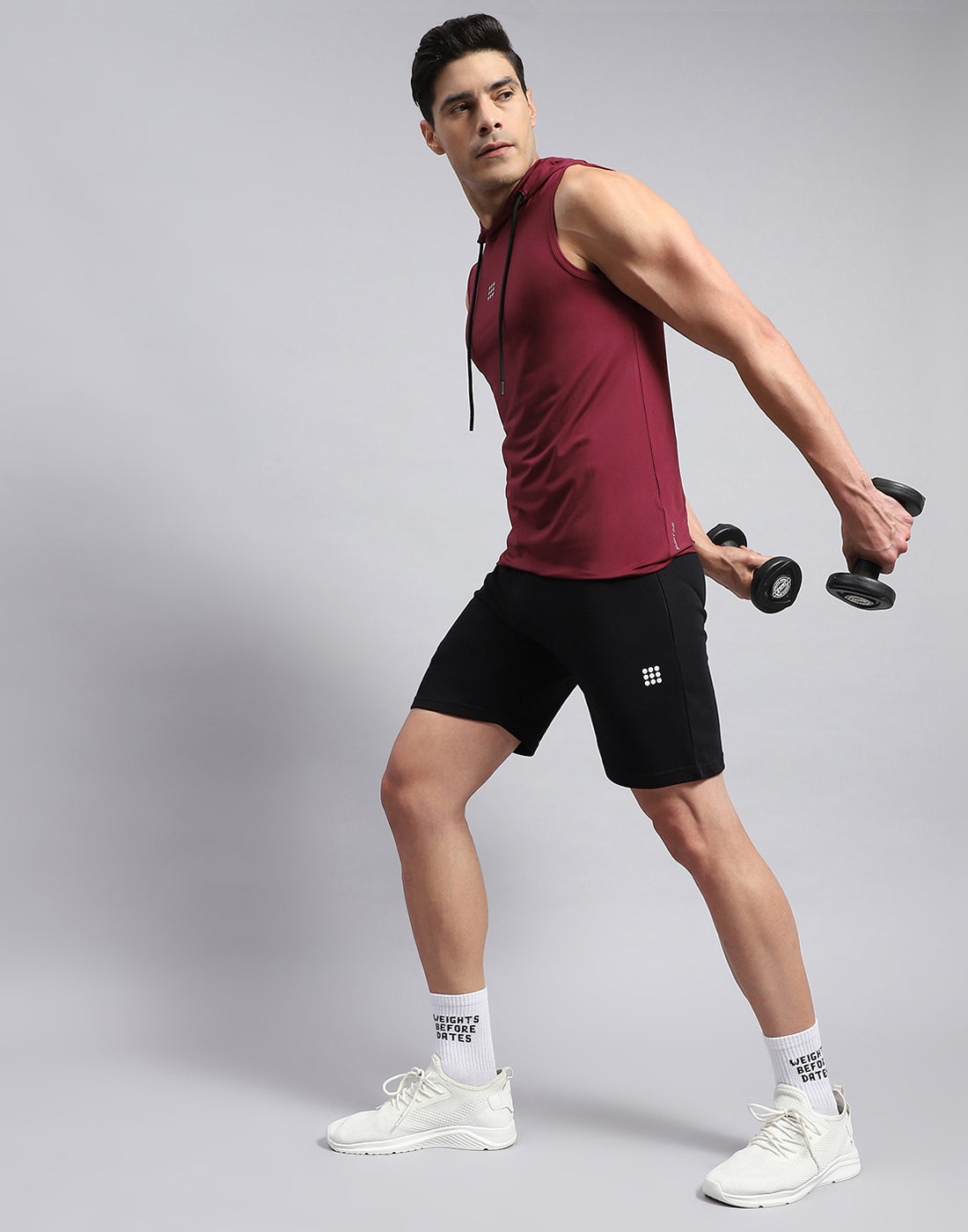 Rock.it Men Black Solid Smart Fit Short