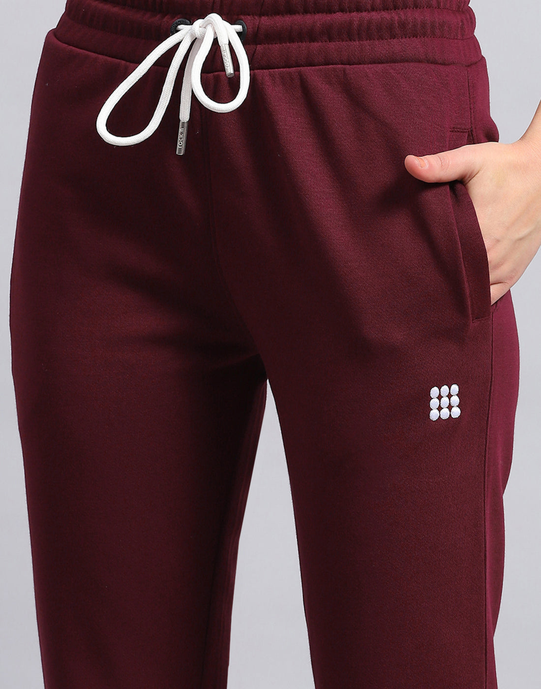 Rock.it Women Maroon Solid Regular Fit Lower