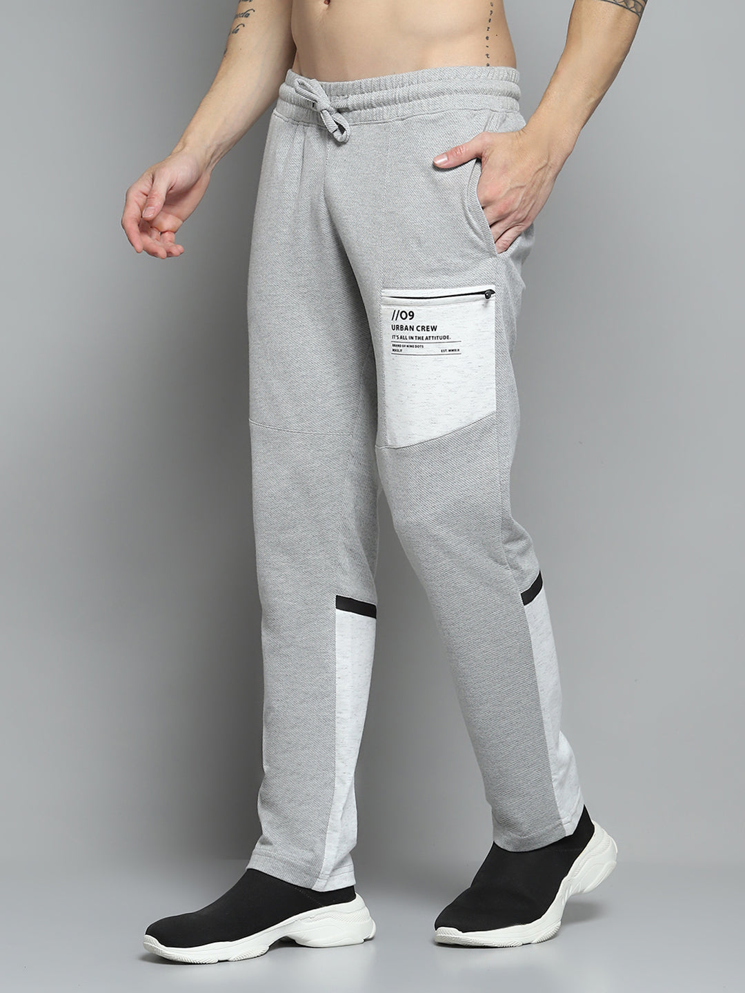 Rock.it Men Grey Printed Lower