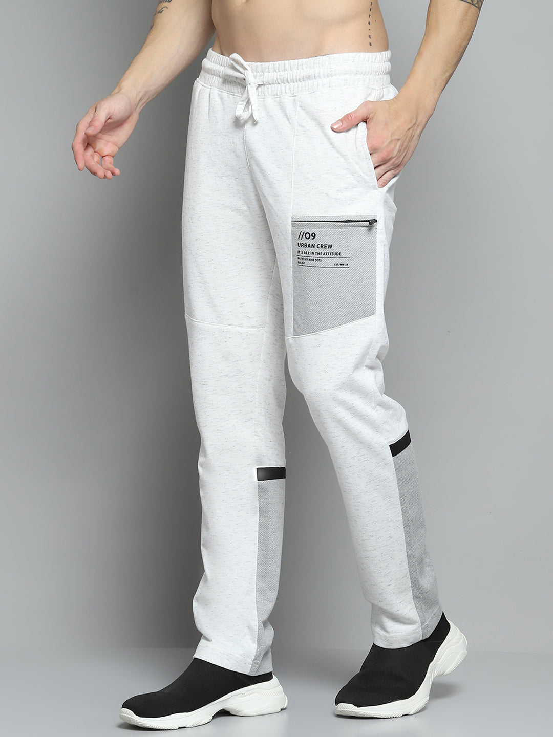 Rock.it Men White Printed Lower