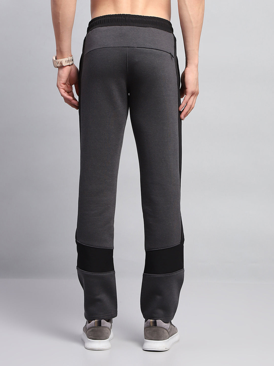 Rock.it Men Black Solid Regular Fit Lower